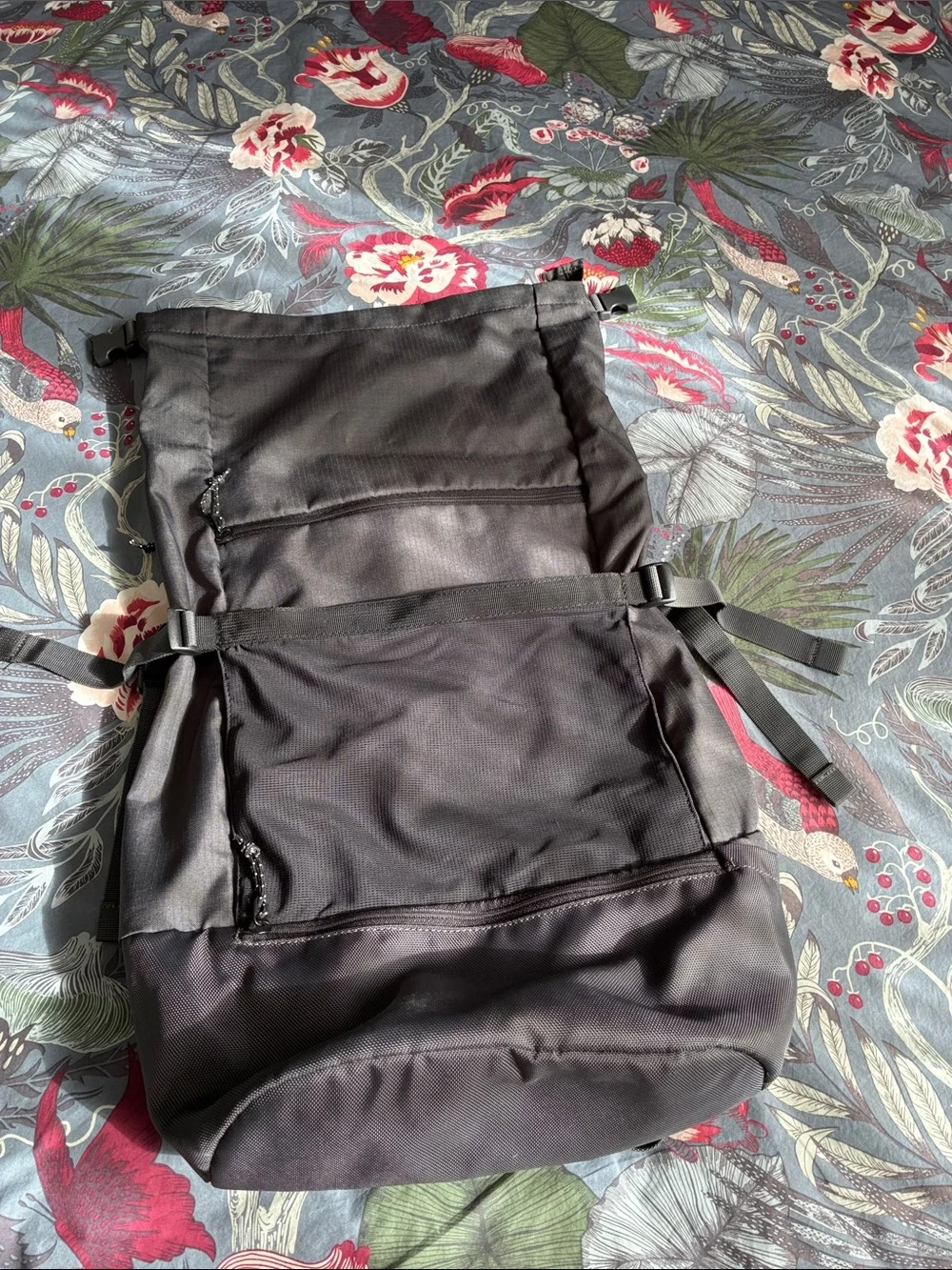 IKEA Black Roll-Top Backpack